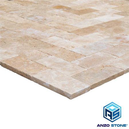 How thick should travertine pavers be?